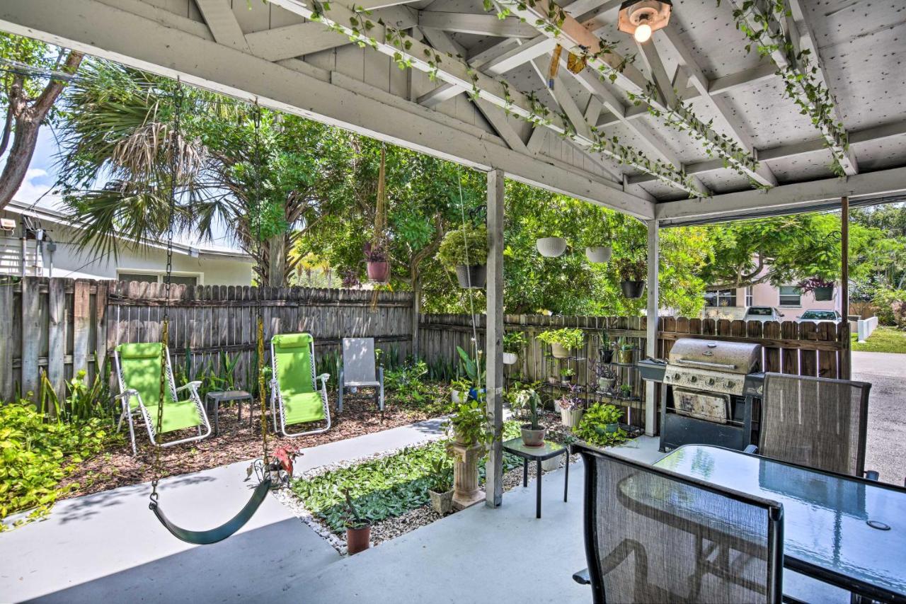 Shady And Eclectic Fort Lauderdale Dwelling With Yard! Exterior foto