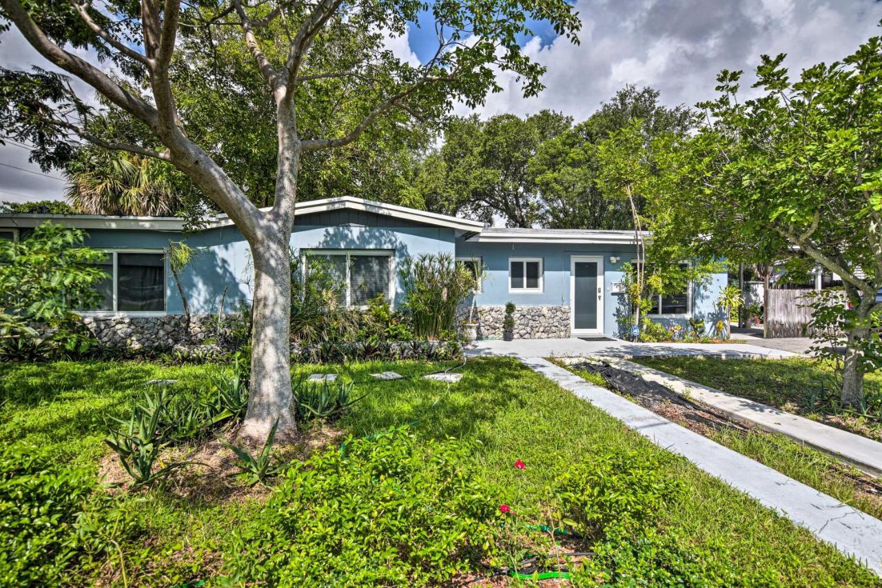 Shady And Eclectic Fort Lauderdale Dwelling With Yard! Exterior foto